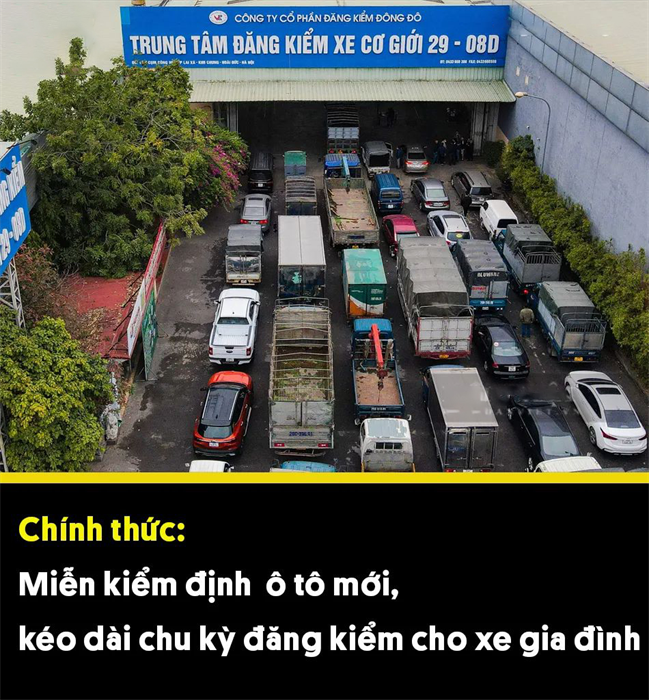 Chính thức miễn đăng kiểm lần đầu với ô tô mới, giãn chu kỳ kiểm định xe